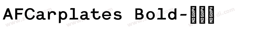 AFCarplates Bold字体转换